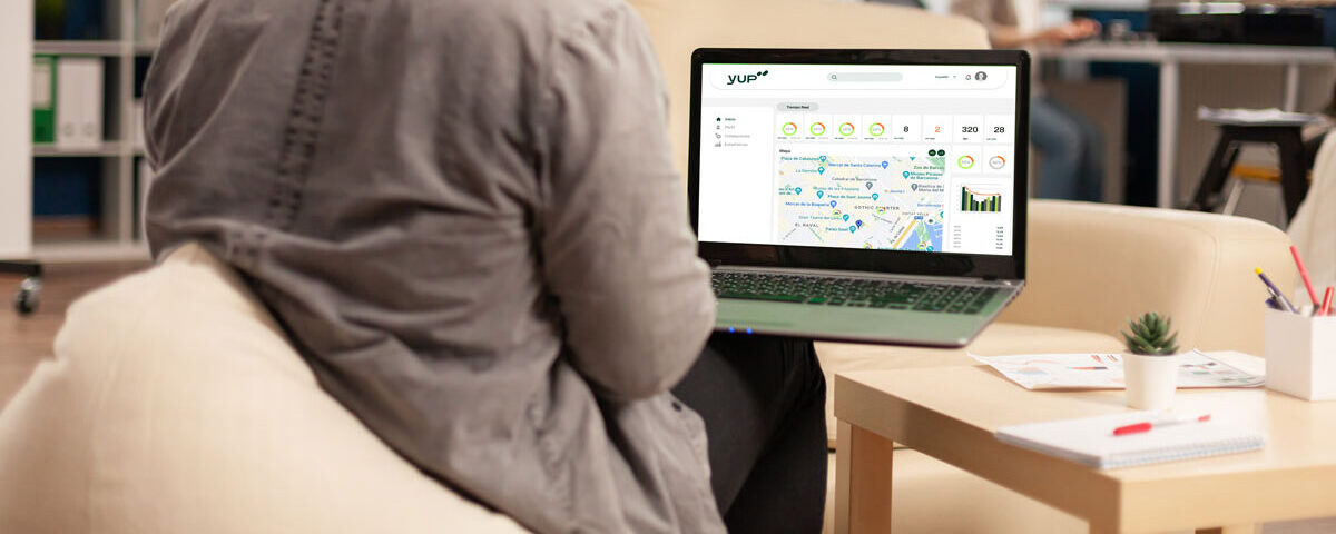 Application Yup Mobility - Interface de l'application avec localisation, réservation et gestion du stationnement